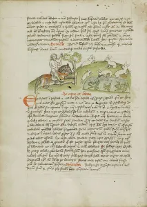 Frogs Prints: A Hunter on Horseback Hunting Hare; Fables