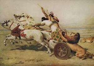 Babylonia Collection: The Hunter Hunted, late 19th-early 20th century, (1922). Creator: Briton Riviere