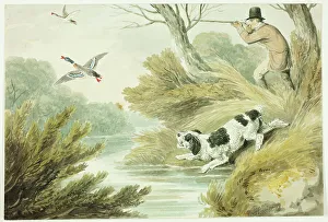 Hunter with Retriever, n.d. Creator: Samuel Howett