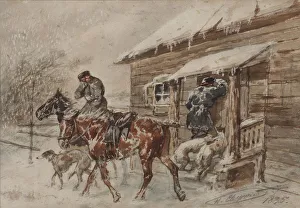 Hunt Bag Prints: The hunters, 1885
