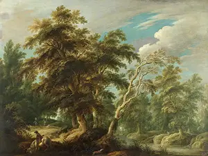 Alexander Prints: Hunters in a Forest, 1650. Creator: Alexander Keirincx