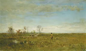Hunters in Pont Long. Artist: Pokhitonov, Ivan Pavlovich (1850-1923) Hunters in Pont Long. Artist: Pokhitonov, Ivan Pavlovich (1850-1923)