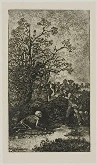 Hunters Surprised by Death, 1857. Creator: Rodolphe Bresdin