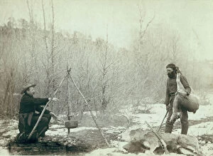 Fire Collection: Hunting Deer A deer hunt near Deadwood in winter '87 and '88 Two miners McMillan and..., 1888