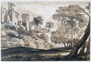 Images Dated 15th November 2005: Hunting deer, mid-late 17th century. Artist: Claude Lorrain