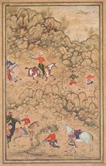 Hunting with Falcons in a Landscape, c. 1558-1560; borders added probably 1700s. Creator