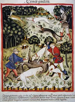 Hunting: gazelle meat, 14th century. Creator: Unknown