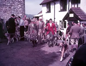 Controversy Prints: Hunting, Hawley, Somerset, c1955. Creator: Arthur Charles Kirby Ware