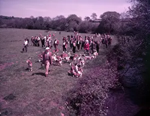 Controversy Prints: Hunting, Hawley, Somerset, c1955. Creator: Arthur Charles Kirby Ware