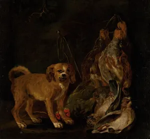 Pheasant Prints: Hunting Still Life with Dog, 1650-1660. Creator: Jan Fyt