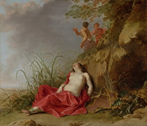 A Hunting Nymph, Asleep. Creator: Dirck van der Lisse