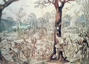 The Hunting Party, 16th century. Artist: Bernaert van Orley