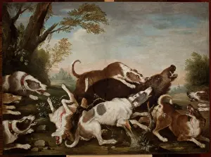 Behaviour Prints: Hunting Scene (Dogs Attacking Wild Boar)