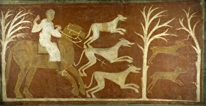 Hunting Scene, first half 12th century (possibly 1129-34). Creator: Unknown Hunting Scene, first half 12th century (possibly 1129-34). Creator: Unknown