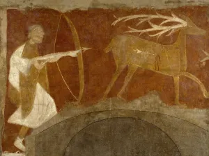 Hunting Scene, first half 12th century (possibly 1129-34). Creator: Unknown