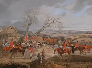 Foxhunting Collection: Hunting Scene: The Kill, ca. 1840. Creator: Henry Thomas Alken