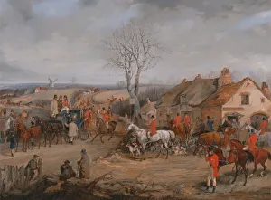 Hunting Scene: The Meet, ca. 1840. Creator: Henry Thomas Alken