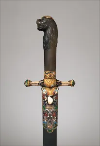 Double Headed Eagle Prints: Hunting Sword, Austrian, Vienna, ca. 1825. Creators: Emanuel Piote, Jacob H