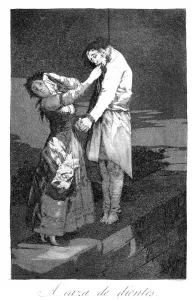 Smelly Prints: Out hunting for teeth, 1799. Artist: Francisco Goya