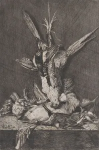 Artichoke Gallery: Hunting trophy with game birds and artichoke, 1850-1900