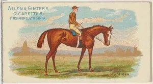 Horseracing Prints: Huntress, from The Worlds Racers series (N32) for Allen & Ginter Cigarettes, 1888