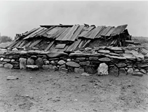 Hupa Prints: Hupa sweat-house, 1923. Creator: Edward Sheriff Curtis