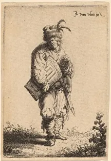Vliet Jan Georg Van Prints: The Hurdy-Gurdy Player, 1632. Creator: Jan Georg van Vliet