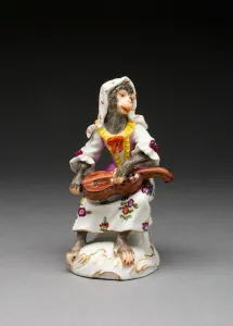 Hurdy-Gurdy Player, Vienna, c. 1760/70. Creator: Vienna State Porcelain Manufactory Hurdy-Gurdy Player, Vienna, c. 1760/70. Creator: Vienna State Porcelain Manufactory