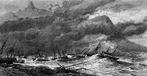 Indian Ocean Prints: Hurricane at the Isle of Mauritius, 1874. Creator: Unknown