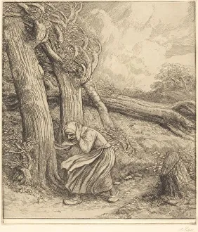 Hurricane Prints: Hurricane (L ouragan). Creator: Alphonse Legros