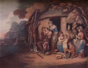 The Husbandmans - Saturday Evening: Return from Labour, c1789. Artist: William Nutter The Husbandmans - Saturday Evening: Return from Labour, c1789. Artist: William Nutter
