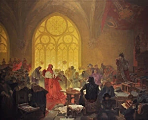 John Hus Gallery: The Hussite King George of Podebrady (The cycle The Slav Epic)