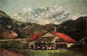 Isolated Gallery: A Hut in the Mountains, c1874. Artist: Gustave Courbet