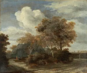 Wayside Prints: Hut along a Roadside, 1659. Creator: Meindert Hobbema