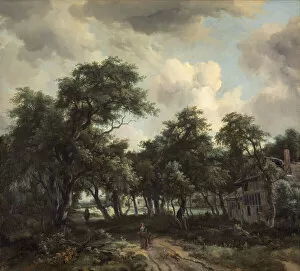 Images Dated 31st March 2021: Hut among Trees, c. 1664. Creator: Meindert Hobbema
