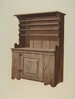 Storage Collection: Hutch Dresser, c. 1936. Creator: Leslie Macklem