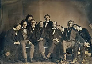 Casual Gallery: Hutchinson Family Singers, 1845. Creator: Unknown