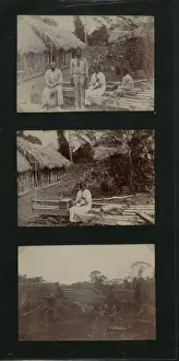 Branch Prints: Huts at Coolies Lines Hill Bank, Belize, 1900. Creator: Unknown