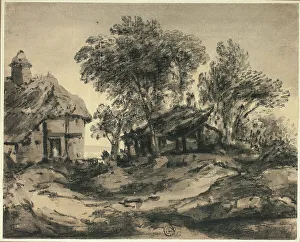 Huts Near the Sea, n.d. Creator: Thomas Monro