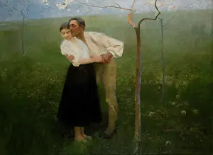 Courtship Prints: Hutsul Courtship, 1892. Creator: Waclaw Szymanowski