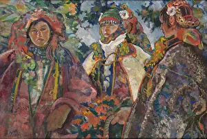 1924 Prints: Hutsul wedding, 1924. Creator: Kazimierz Sichulski