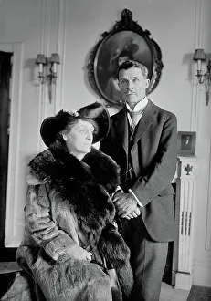 Rugby Prints: H.Y. Braddon & wife, 1918. Creator: Bain News Service