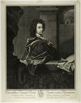 Hyacinthe Rigaud Gallery: Hyacinthe Rigaud, 1698. Creator: Gerard Edelinck