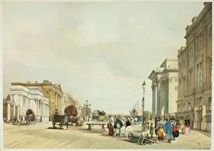 Boys Thomas Shotter Gallery: Hyde Park Corner, plate fifteen from Original Views of London as It Is, 1842