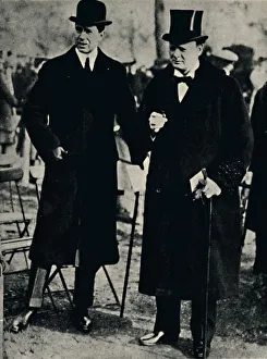 In Hyde Park With The Crown Prince of Sweden, 1917, (1945). Creator: Unknown