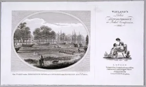 Serpentine Prints: Hyde Park, London, 1814. Artist:s Springsguth