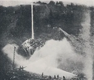 Hydraulic Prints: Hydraulic Mining, 1923. Creator: Unknown