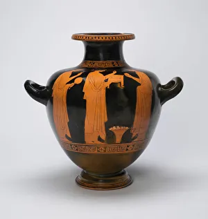 Water Jar Prints: Hydria (Water Jar), about 450 BCE. Creator: Chicago Painter