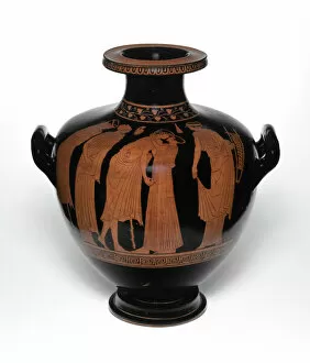 Archaic Collection: Hydria (Water Jar), 470-460 BCE. Creator: Leningrad Painter