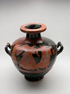 Terracotta Collection: Hydria (Water Jar), 480-470 BCE. Creator: Orchard Painter